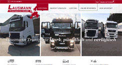 Desktop Screenshot of lausmann-transporte.de