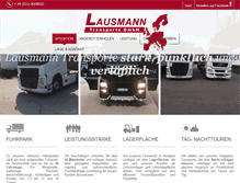 Tablet Screenshot of lausmann-transporte.de